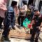 Bupati Sukabumi Asep Japar beserta jajarannya saat peresmian pembangunan rumah panggung di Kampung Gumelar Palabuhanratu.