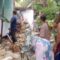 Kondisi dinding rumah kepala Desa Ciparay Jampangkulon ambuk