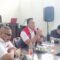 SAMBUTAN : Ketua Koni Kabupaten Sukabumi, Sirojudin saat memberikan sambutan pada rapat koordinasi yang berlangsung di Aula Prestasi KONI Kabupaten Sukabumi.