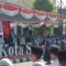 UPACARA: Pemerintah Kota (Pemkot) Sukabumi, menggelar Upacara Peringatan Hari Santri Nasional 2025 di halaman Balai Kota Sukabumi, Rabu (22/10).