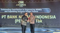 BNI Raih Penghargaan atas Kontribusi dalam Pemberdayaan UMKM dan Keuangan Inklusif Desa