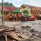FOTO ; NANDI/RADARSUKABUMI Kondisi sekolah SDN Cikahuripan, Kecamatan Cisolok pasca banjir.