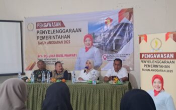 Anggota DPRD Provinsi Jawa Barat dari Fraksi Gerindra, Lina Ruslinawati, melaksanakan kegiatan pengawasan terhadap penyelenggaraan pemerintahan tahun anggaran 2025 di Desa Selawangi, Kecamatan Sukaraja, Kabupaten Sukabumi, pada Senin (8/12/2025).