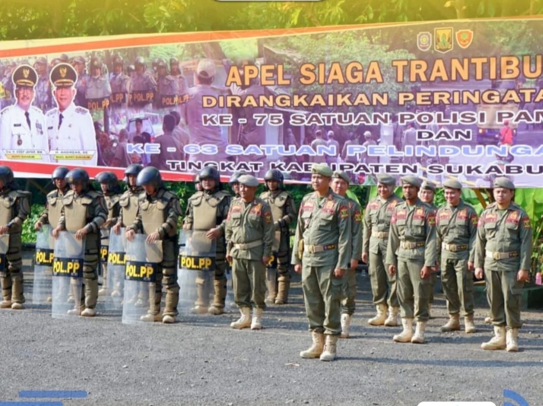 Satpol PP Sukabumi Turunkan 36 Personel Amankan Upacara Besar dan Pelantikan 8.164 PPPK