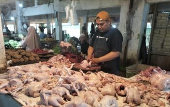 BERJUALAN: Sejumlah pedagang di Kota Sukabumi, saat berjualan, belum lama ini.