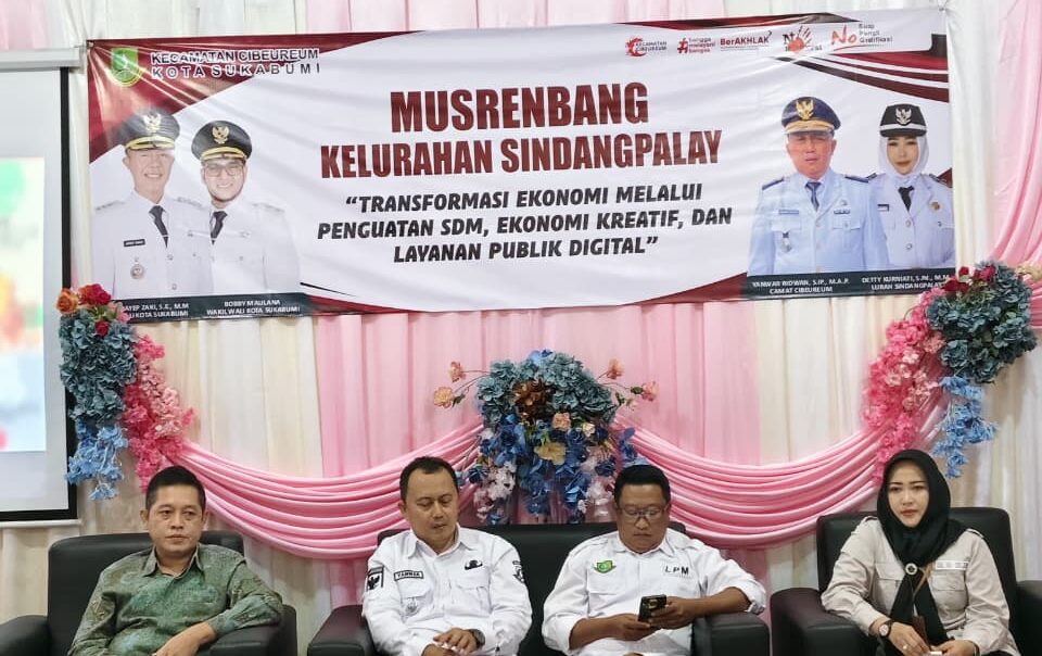 MUSRENBANG: Pemerintah Kelurahan Sindangpalay, Kecamatan Cibeureum, Kota Sukabumi, saat menggelar Musrenbang untuk pembangunan 2027, Jumat (12/12).