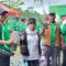 Kepala Dinas Lingkungan Hidup Kabupaten Sukabumi Nunung Nurhayati sesaat hadiri penanaman pohon di kawasan Kampoeng Djamoe Organik, Sundawenang, Parungkuda.