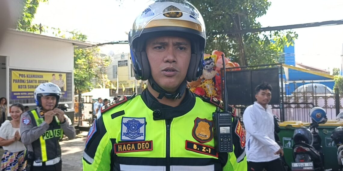 DIWAWANCARA: Kasat Lantas Polres Sukabumi Kota, AKP Haga Deo Harefa saat diwawancara sejumlah media, belum lama ini.