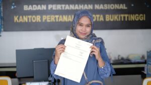 Sertipikat Elektronik Bikin Warga Bukittinggi Lebih Tenang