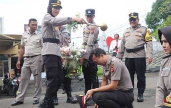 Personel Polres Sukabumi Kota Naik Pangkat