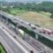 Kendaraan melintas Ruas Jalan Layang MBZ di hari perdana tahun baru pada Kamis (1/1/2026).