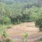 RUSAK : Suasana lahan pesawahan warga di Kampung Cihanjuang, Desa Sukamaju, Kecamatan Nyalindung, rusak terdampak bencana alam.