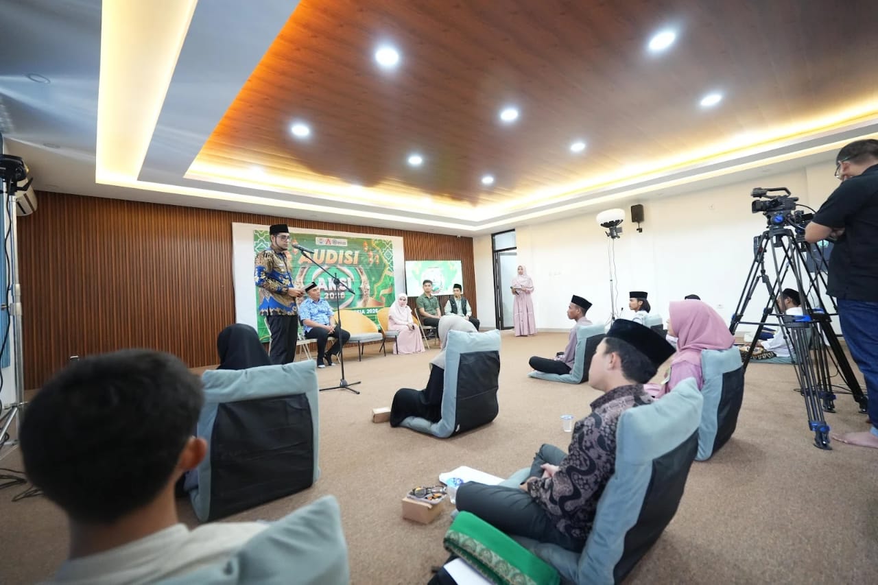 ANTUSIAS: Sejumlah peserta daat mengikuti AKSI 2026 tingkat Kota Sukabumi di Masjid Sejuta Pemuda, Kecamatan Citamiang, Kamis (8/1).