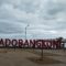 FOTO ; NANDI/ RADARSUKABUMI Land Mark Alun alun Gadobangkong Palabuhanratu rusak.