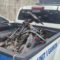 Personel Satlantas Polres Sukabumi melakukan olah TKP kecelakaan tunggal di jalur wisata Pantai Citepus, Rabu (21/1). Seorang pelajar mengalami luka-luka setelah motornya hilang kendali dan menabrak bangunan
