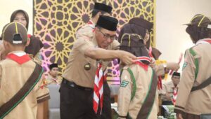 Ketua Kwarcab Kukuhkan 529 Pramuka Garuda Warungkiara