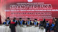 Cetak Ahli Hukum Andal, STH Pasundan Sukabumi Gelar Wisuda ke-17