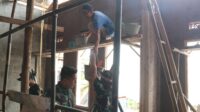 Lewat TMMD Ke-127, Pembangunan RTLH Milik Salah Seorang Warga di Babakan Garut Hampir Rampung