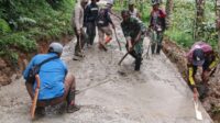 Jalan di Cor Kini Capai 1.034 Meter: Satgas TMMD Kodim 0624 & Warga Desa Cipelah Tetap Semangat