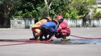 Latihan Simulasi, Damkar Sukabumi Perkuat Respons Cepat
