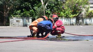 Latihan Simulasi, Damkar Sukabumi Perkuat Respons Cepat