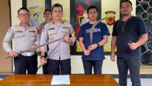 Empat Pelaku Berandal Bermotor di Cibadak Diringkus Polisi, Senjata Tajam Disita