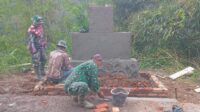 Progres 60 Persen, TNI & Warga Kebut Pembangunan Tugu TMMD Ke-127 Kodim 0624/Kab Bandung