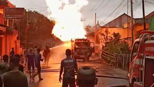 Kebakaran Mobil Gas Lumpuhkan Jalur Utama Sukabumi