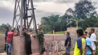 TNI dan Warga Kebut Pembangunan Jembatan Gantung Perintis Garuda: Progres Capai 51,8 Persen 