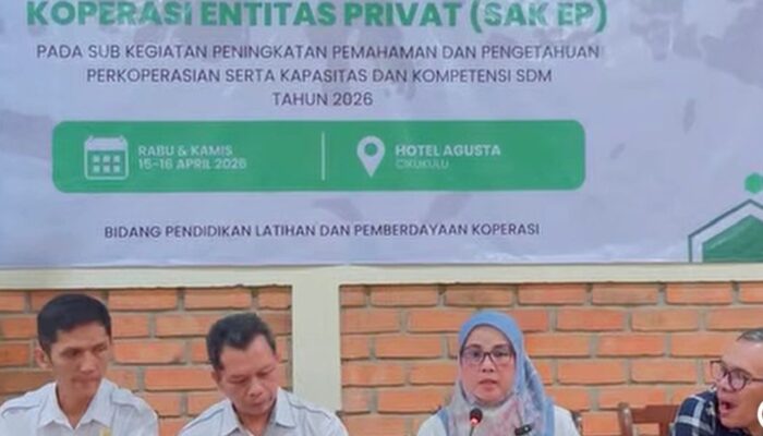 Tingkatkan Kompetensi Pengelola, DKUKM Sukabumi Gelar Diklat SAK EP