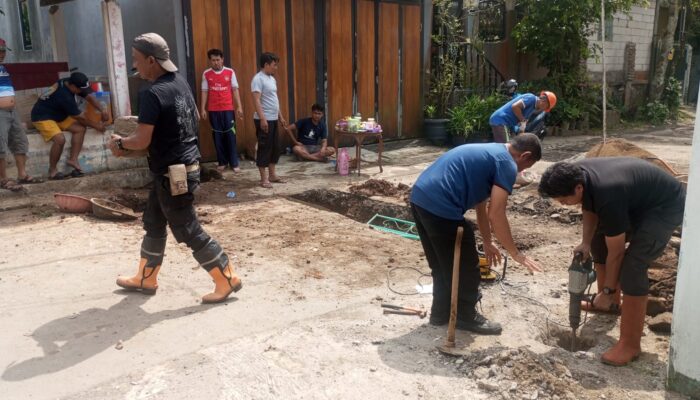 Jalan Amblas di Gunungpuyuh, BPBD Kota Sukabumi Gercep Penanganan Darurat