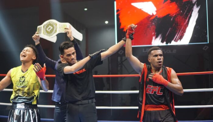 Mahasiswa NPU Menang Debut Tinju Amatir Profesional