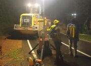 Empat Titik Longsor Lumpuhkan Jalan Provinsi Sukabumi Selatan