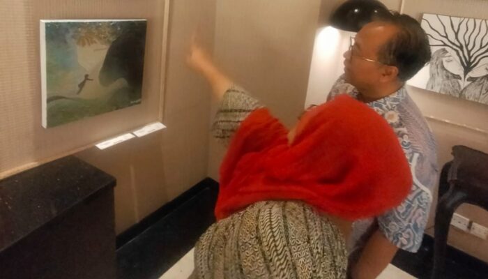 Karya Dosen DKV Nusa Putra Warnai Pameran Seni Bandung