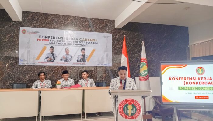 Konkercab I PGRI Gunungpuyuh Kukuhkan Pengurus Baru