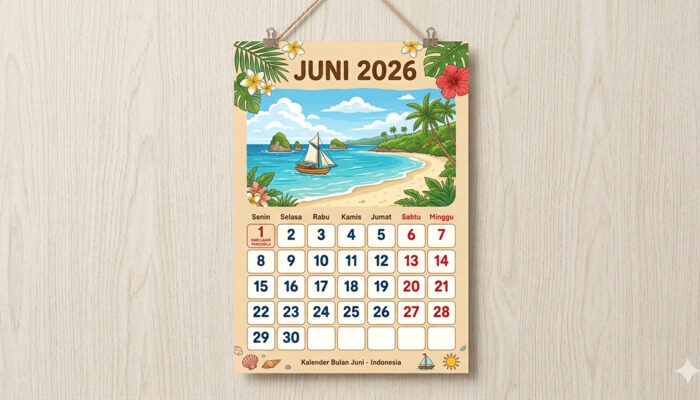 Daftar Tanggal Merah Bulan Juni 2026, Catat Hari Libur Nasional dan Cuti Bersama