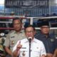 Gubernur DKI Jakarta Pramono Anung meresmikan Arena Ring Tinju di kolong flyover Pasar Rebo, Jakarta Timur, Senin (18/5/2026).