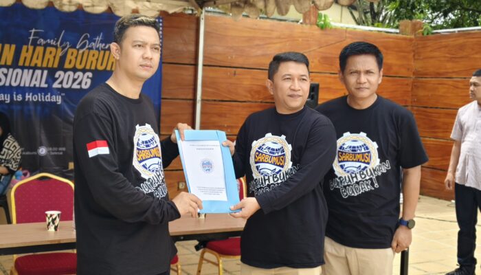Peringatan May Day, Wabup Apresiasi Sarbumusi Sukabumi Dalam Menjaga Iklim Investas