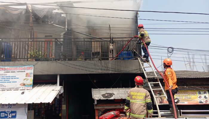 Detik detik Kebocoran Gas Picu Kebakaran Ruko di Warudoyong