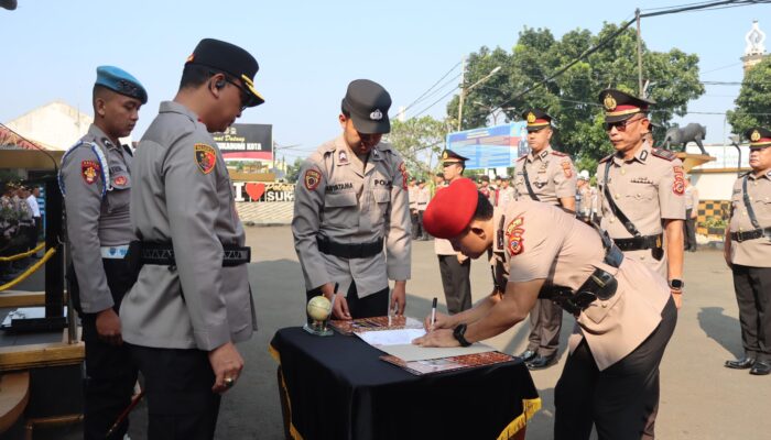 Kasat hingga Kapolsek Berganti Wajah di Polres Sukabumi Kota