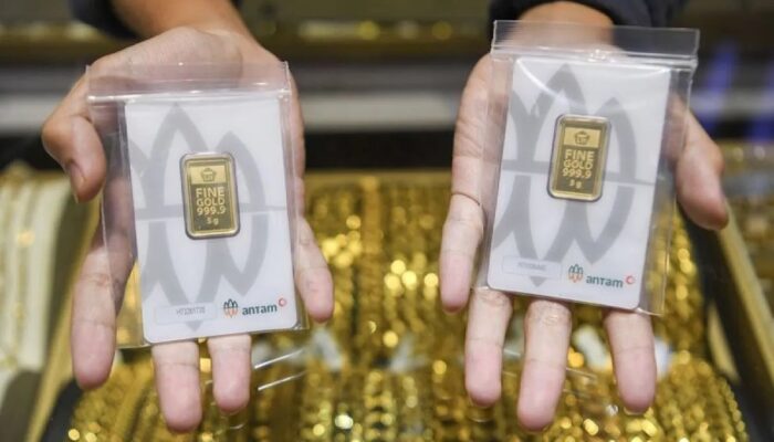 Hari ini, Emas Antam Sentuh Rp2,799 Juta per Gram