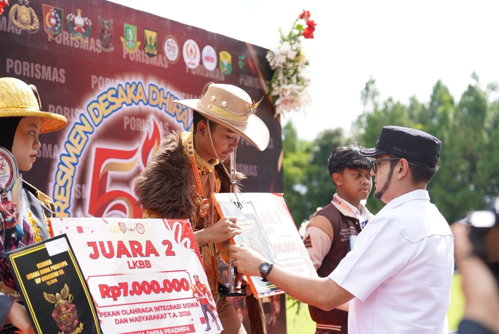 Wakil Wali Kota Sukabumi, Bobby Maulana, menghadiri penutupan PORISMAS 2026 di Lapang Soetadji R, Setukpa Lemdiklat Polri