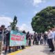  AKSI DEMO: Massa GARIS Sukabumi Raya saat berunjuk rasa di depan Balai Kota Sukabumi, Selasa (5/4).(FOTO: Bambang/Radar Sukabumi)