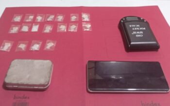 DIAMANKAN: Sejumlah barang bukti sabu yang berhasil diamankan Satnarkoba Polres Sukabumi Kota, Selasa (5/4).
