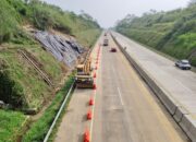 Penampakan Arus Lalin Tol Bocimi Normal Usai Longsor