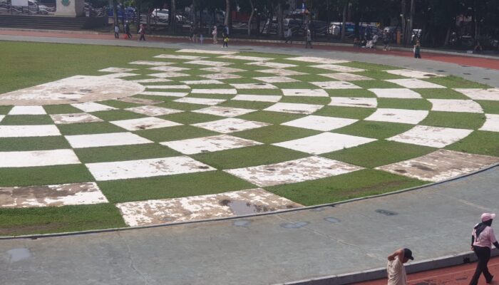 Jogging Track dan Lapangan Basket Lapdek Sukabumi Mulai Rusak