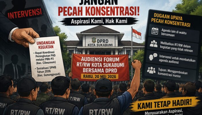 Forum RT/RW Sebut Ada Intervensi Jelang Audiensi DPRD Sukabumi