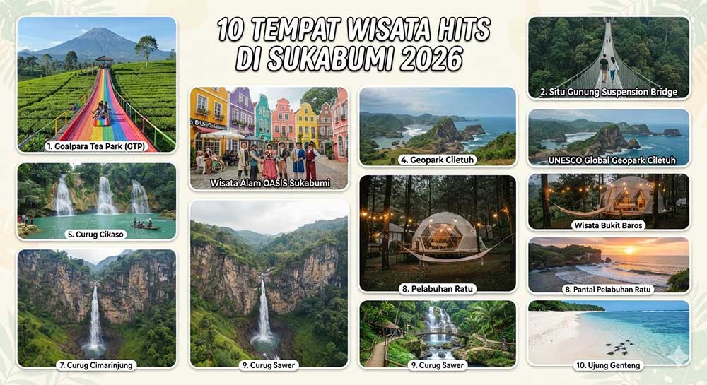 10 Tempat Wisata Hits di Sukabumi 2026