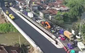 Lama Mangkrak, Pembangunan Jembatan Pamuruyan Cibadak di Korupsi 9,8 Milyar