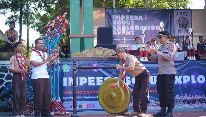Puluhan Regu Pramuka SD/MI se-Kota Kabupaten Adu Skill di I SEE SMPN 7 Kota Sukabumi, SDN Caringin Ngumbang Borong Juara
